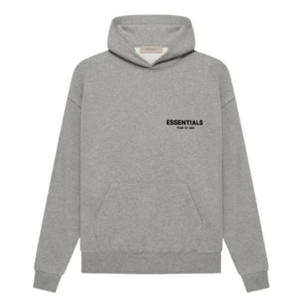 FOG Essentials “Dark Oatmeal” Hoodie • NWT • Taupe Pullover Sweatshirt